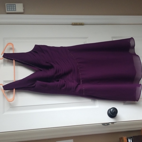 JJs house bridesmaid knee-length v-neck chiffon - Picture 2 of 4